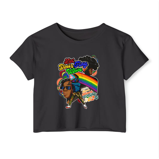 LR Black Pride 2024 Women's Crop Top T-Shirt