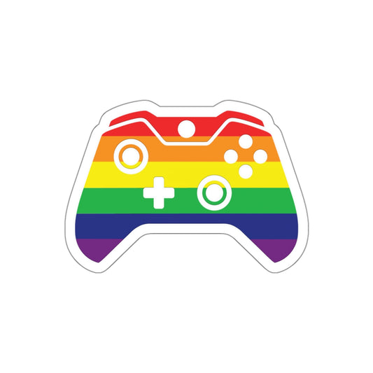 Rainbow GAY-mer Die Cut Sticker