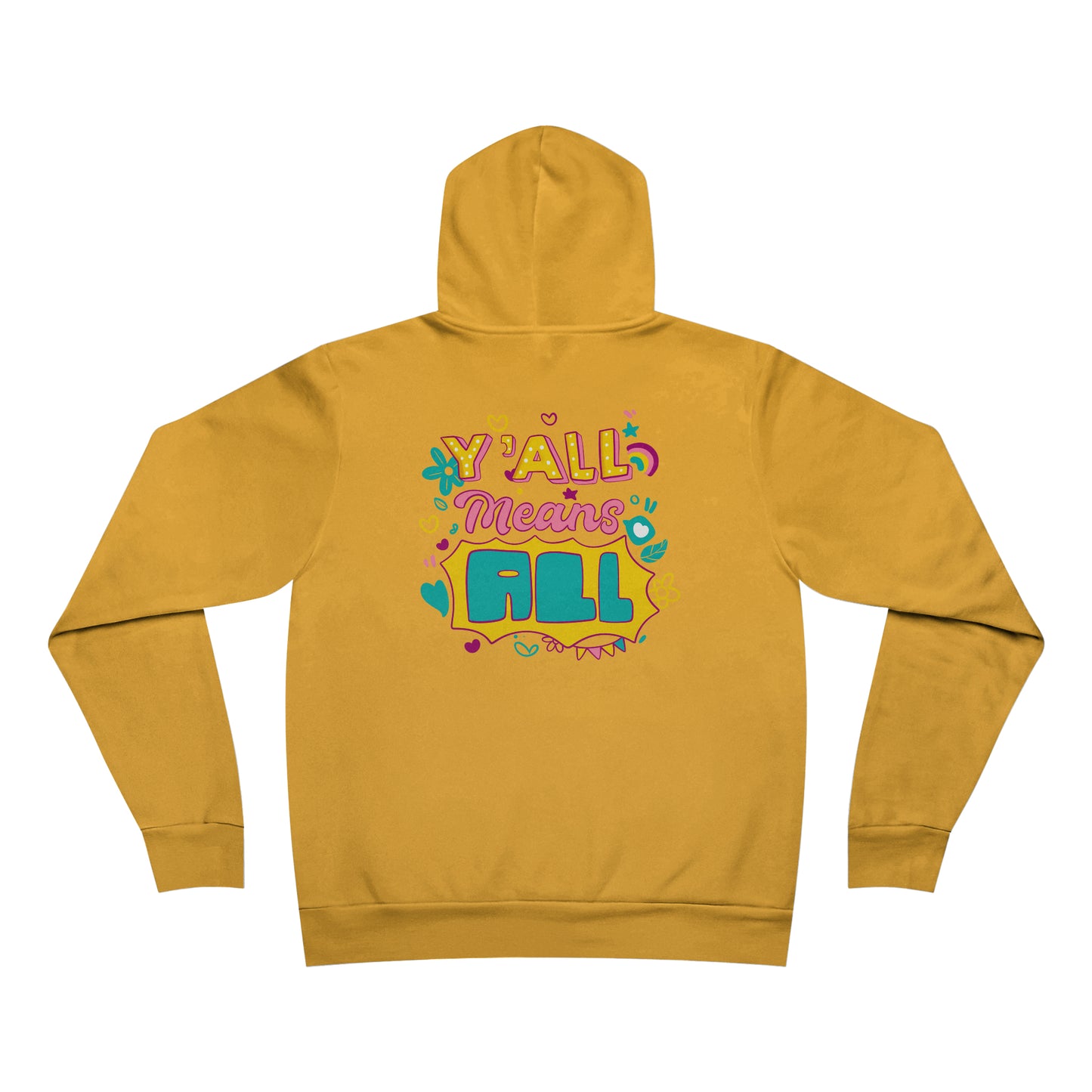 Y'all Means All Hand Drawn Hoodie